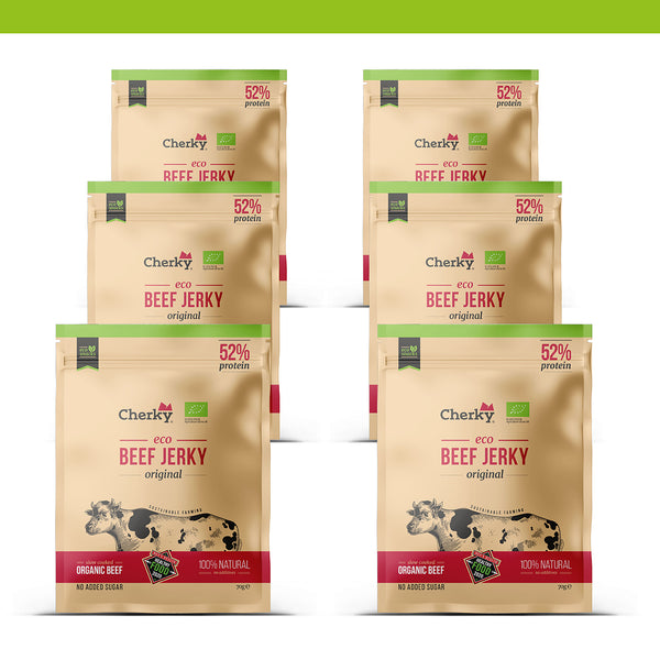 PACK 6 · ECO · beef jerky · ORIGINAL · 70g