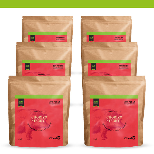 PACK 6 · ECO · pork jerky · CHORIZO · 70g