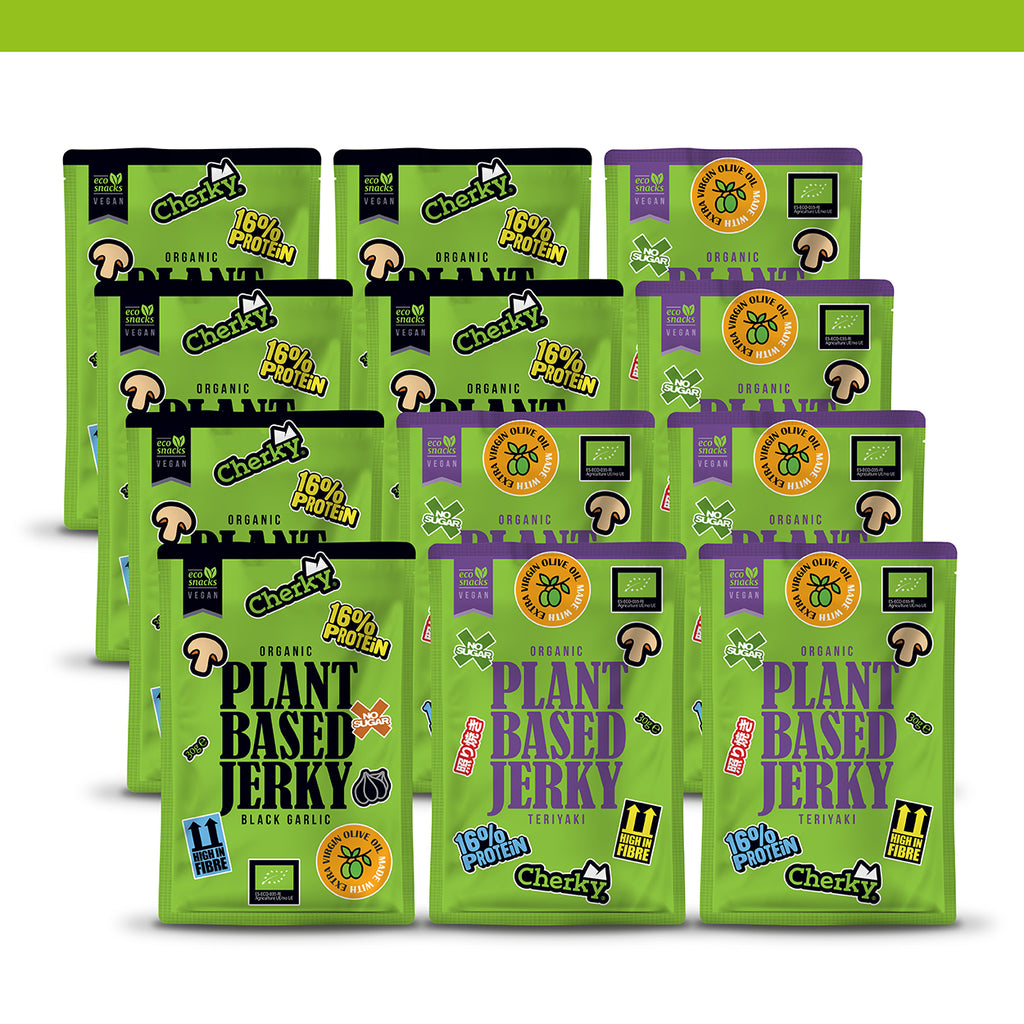 PACK 12 · ECO · plant based jerky · SELECCIÓN (2x6)