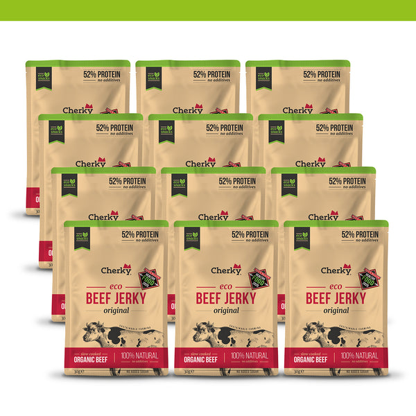 Pack 12 · ECO · beef jerky · ORIGINAL